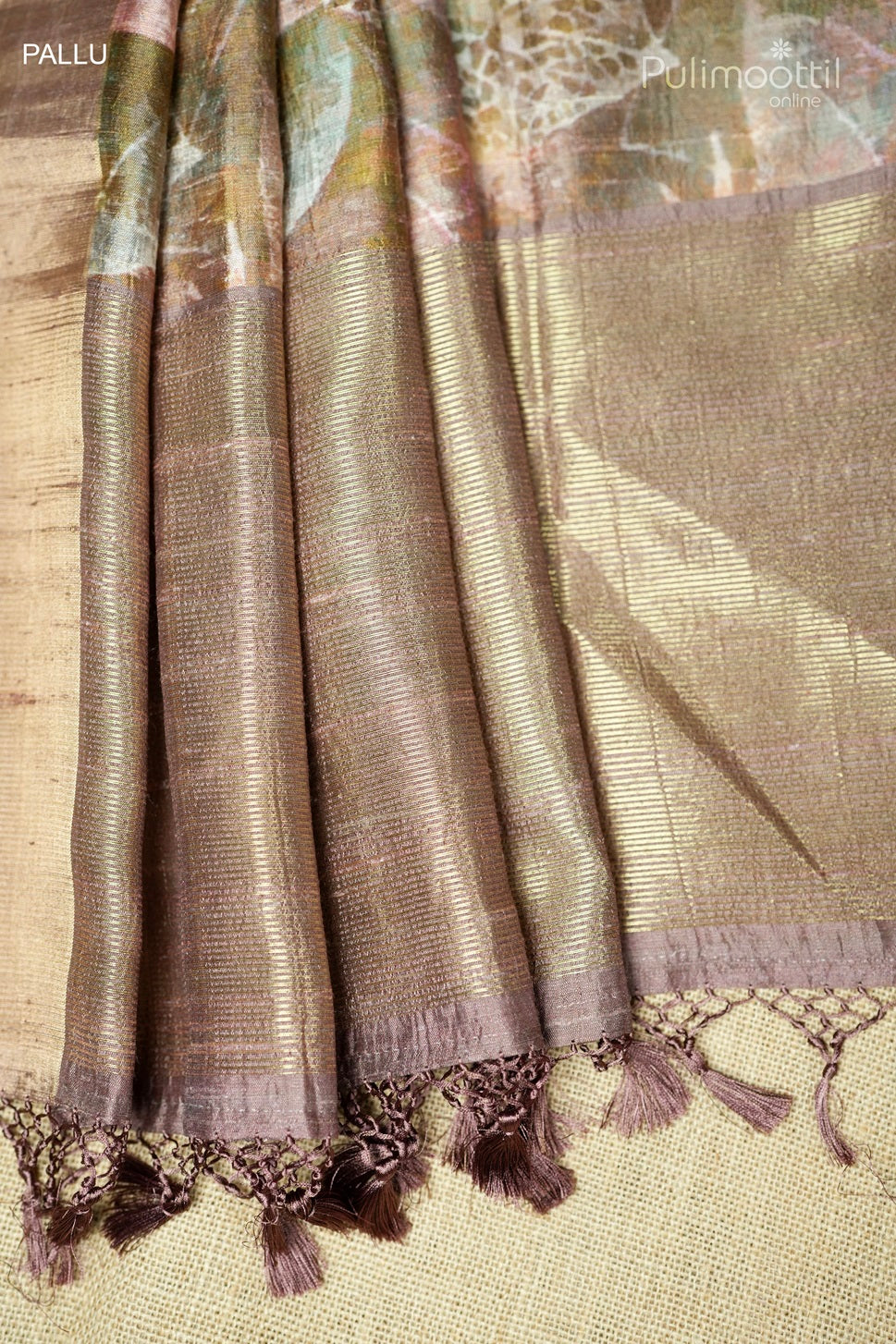 Multicolour Printed Jute Silk Saree