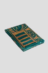 Green color Tuseer silk saree.