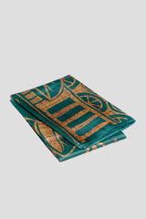 Green color Tuseer silk saree.