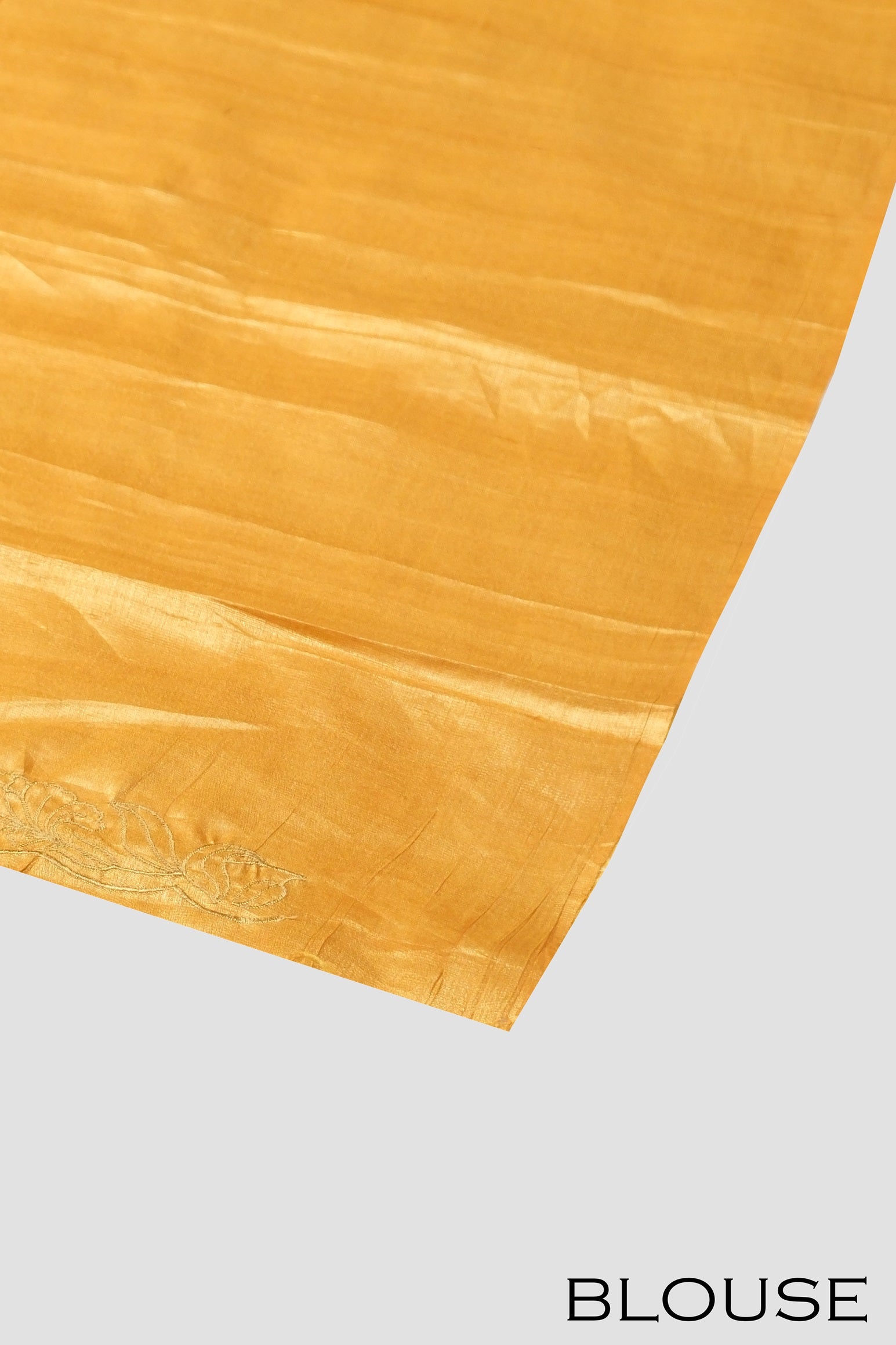 Yellow color Organza saree,