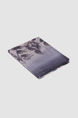 Ash color Tusser silk saree.