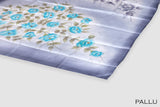 Ash color Tusser silk saree.