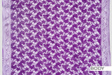 Violet color georgette Banarasi saree.