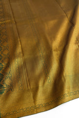 Dark Green Color Kanchipuram Brocade Saree