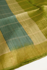 Multi Color Tussar Silk Saree