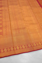 Maroon Color Kanchipuram Silk Saree