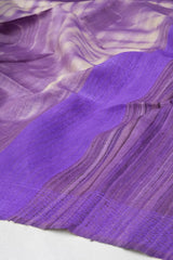 Purple Color Jute Silk Saree