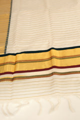 Kasavu lines Kerala Handloom Saree