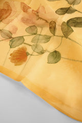 Light Yellow Color Tussar Kotta Silk