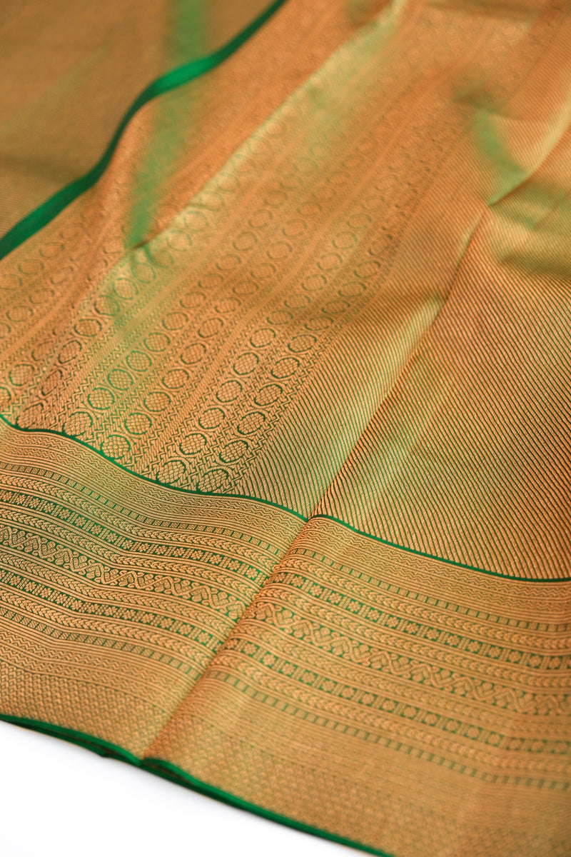 Green Color Kanchipuram Brocade Saree