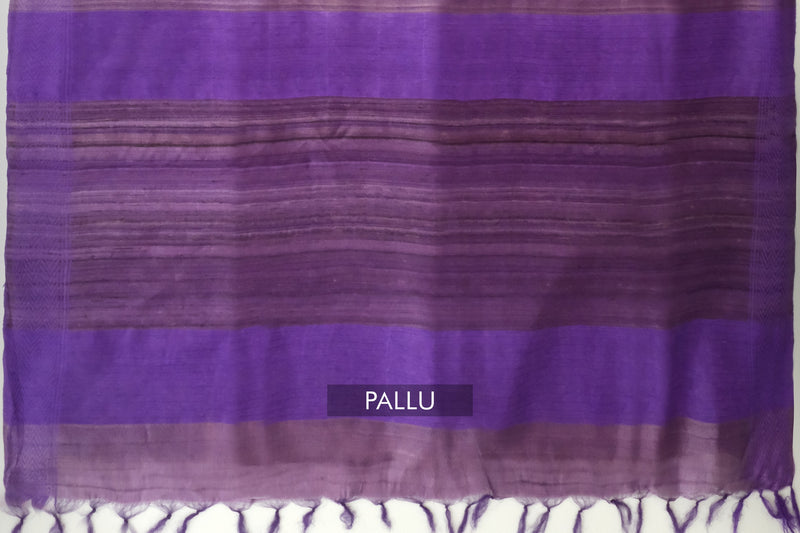 Purple Color Jute Silk Saree