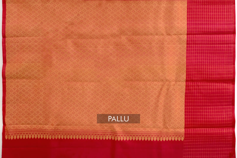 Pink Color Kanchipuram Soft Silk Saree