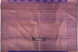 Violet Color Kanchipuram Brocade Saree