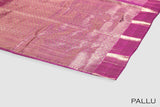 Magenta color Kanchipuram silk saree .