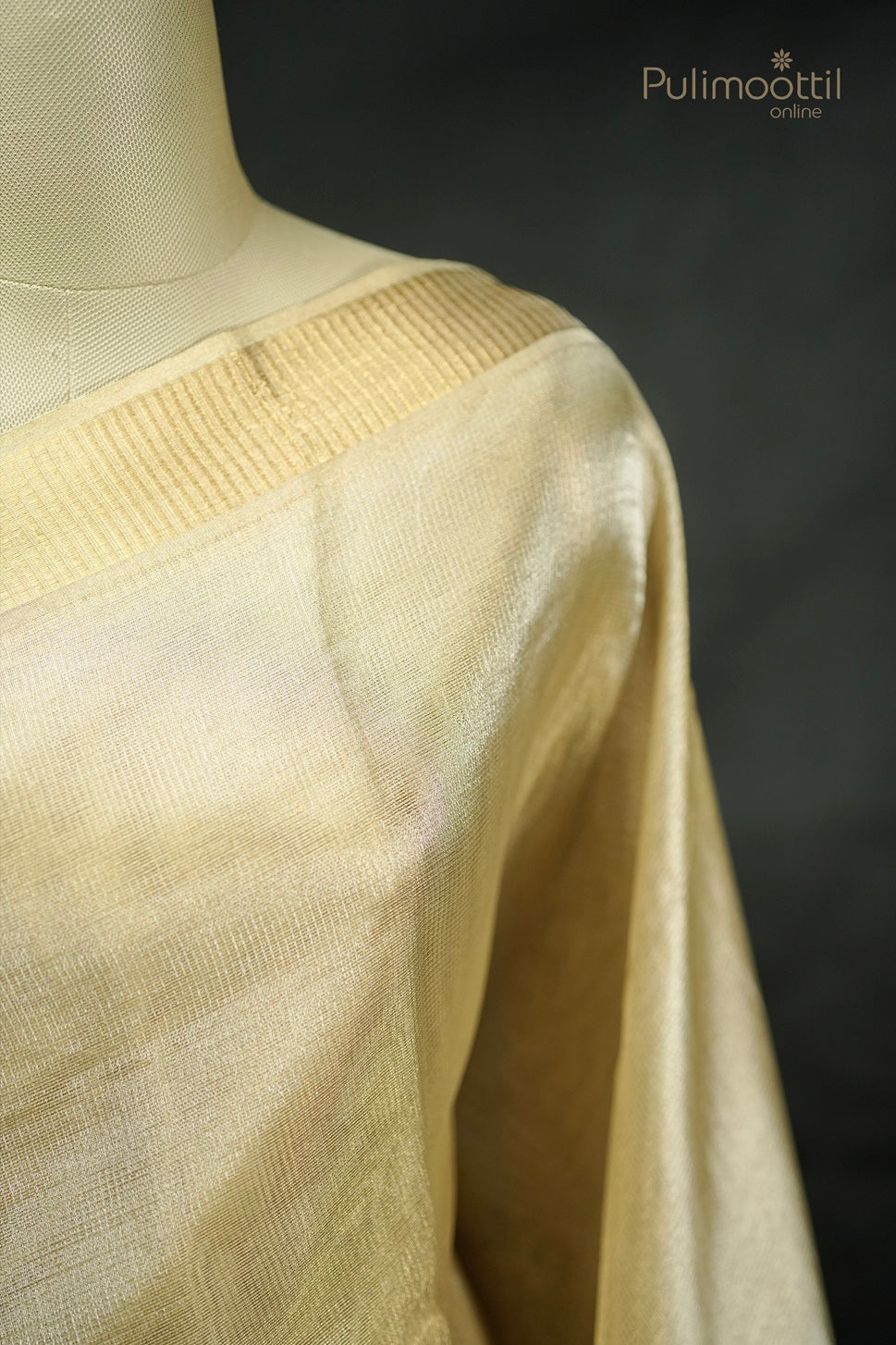 Golden Tissue Multicolour Fancy Saree