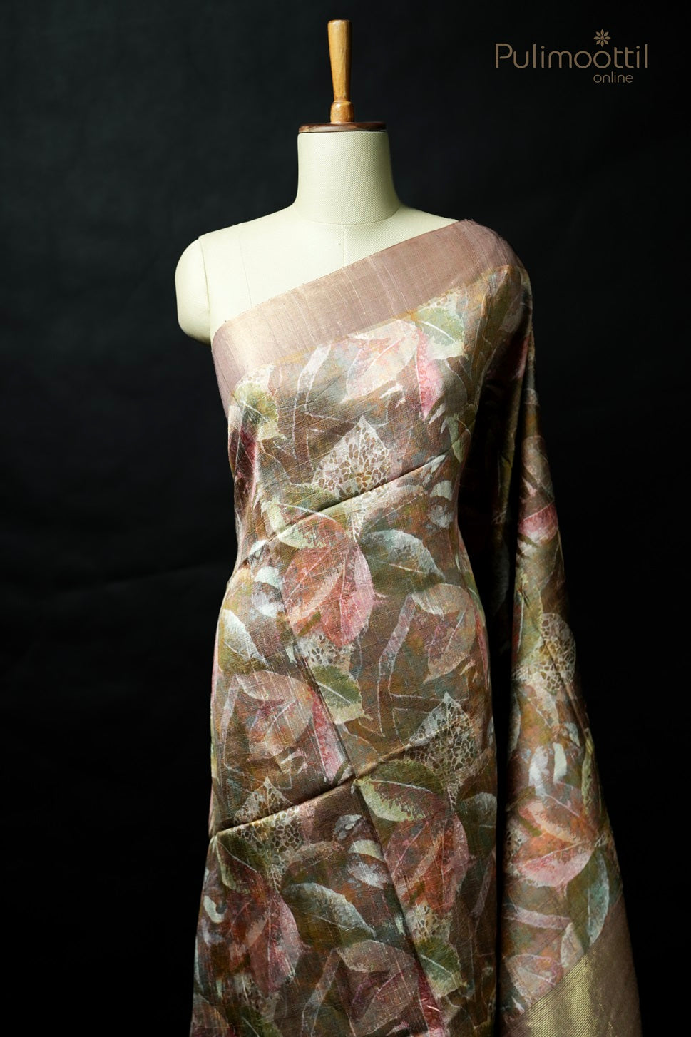 Multicolour Printed Jute Silk Saree