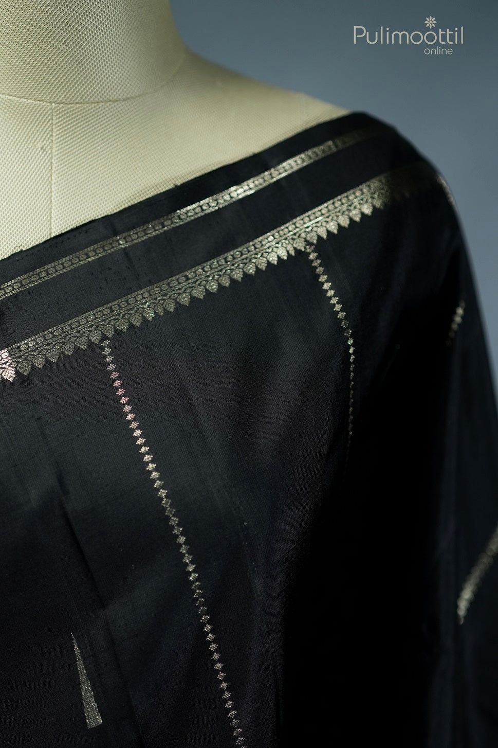 Black Colour Soft Silk Saree