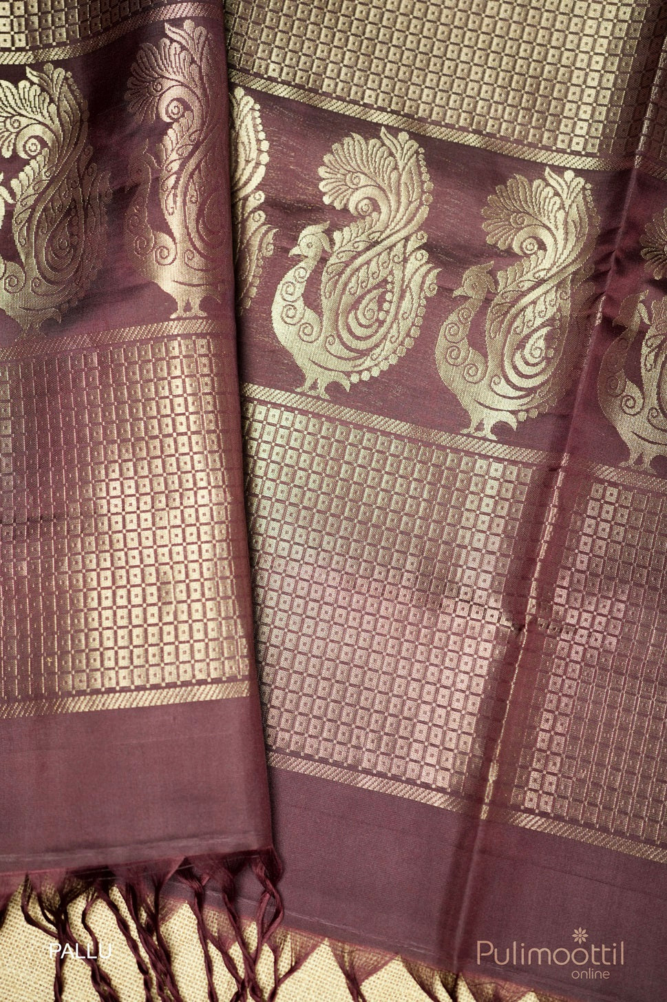 Dark Maroon Colour Kanchipuram Soft Silk Saree