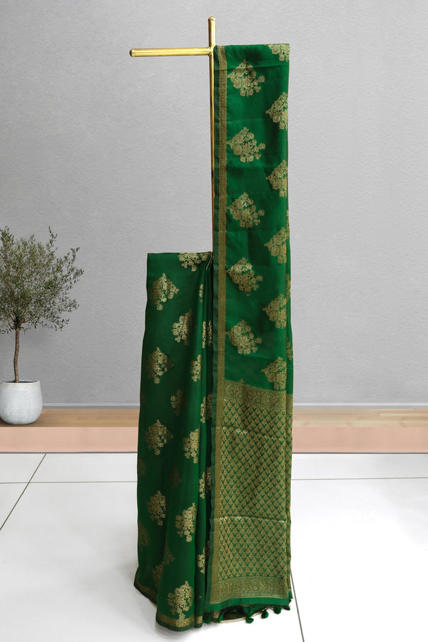 Green Color Banarasi Saree