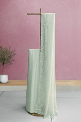 Pearl green Color Organza Saree