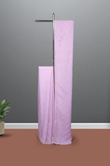 Lavender color crushed Organza saree.