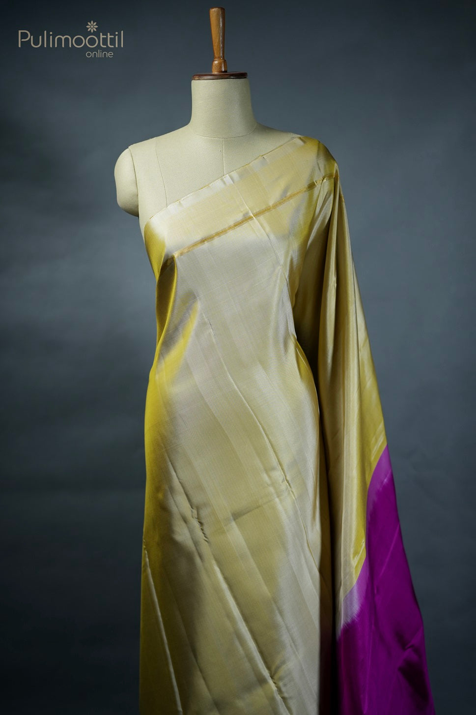 Pastel Yellow Colour Kanchipuram Soft Silk Saree