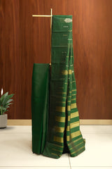 Green Color Kanchipuram Soft Silk Saree