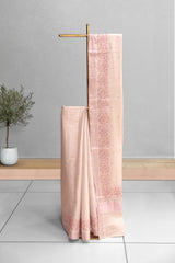 Rose Gold Color Kerala Powerloom Saree