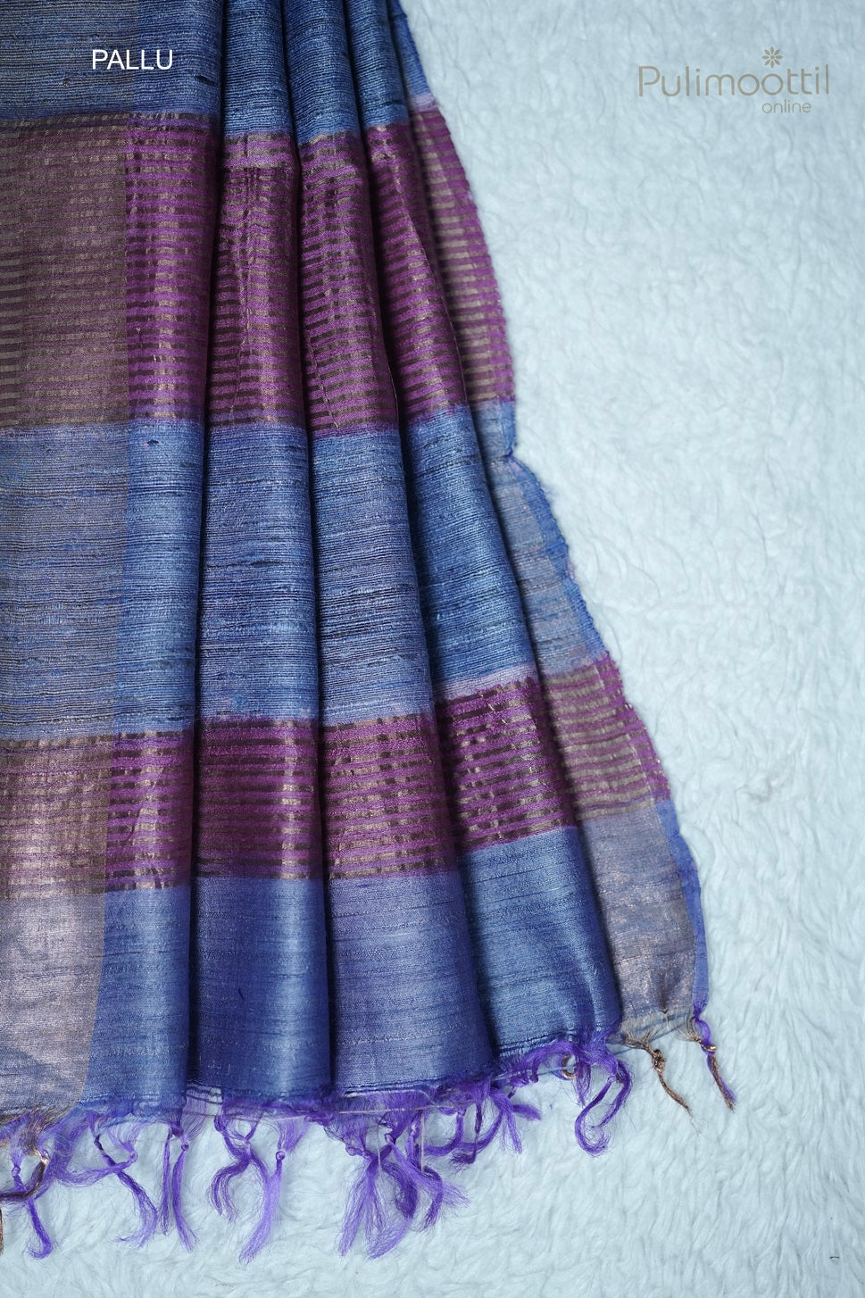 Multishaded Tussar Silk Saree