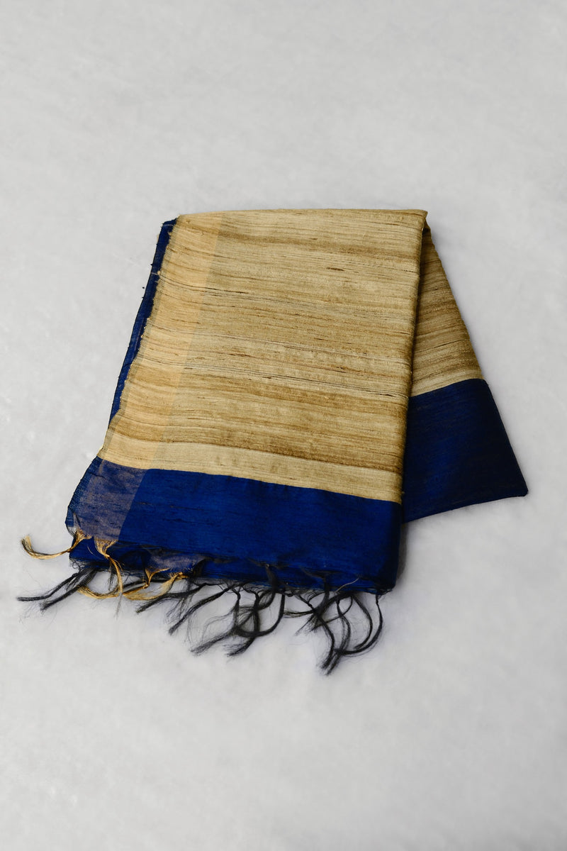 Blue Color Jute Saree