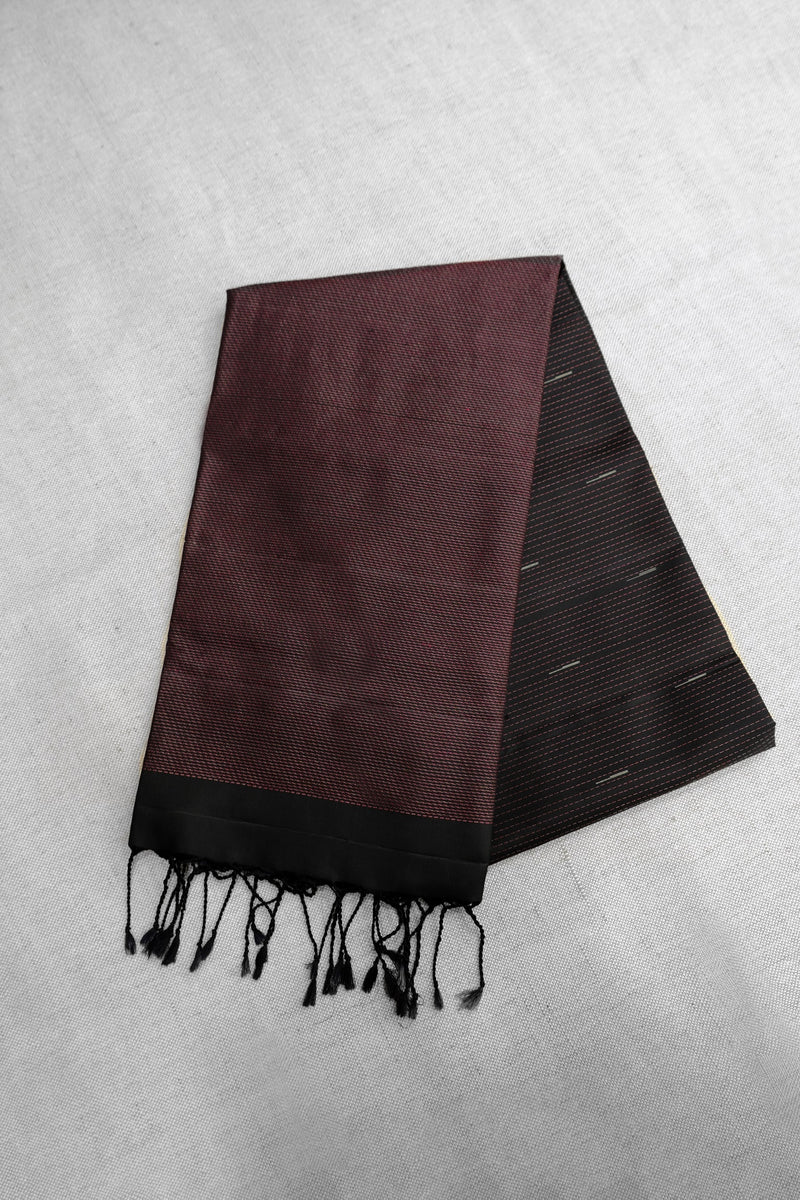 Black Color Kanchipuram Soft Silk Saree