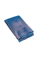 Peacock blue color Kanchipuram wedding saree.