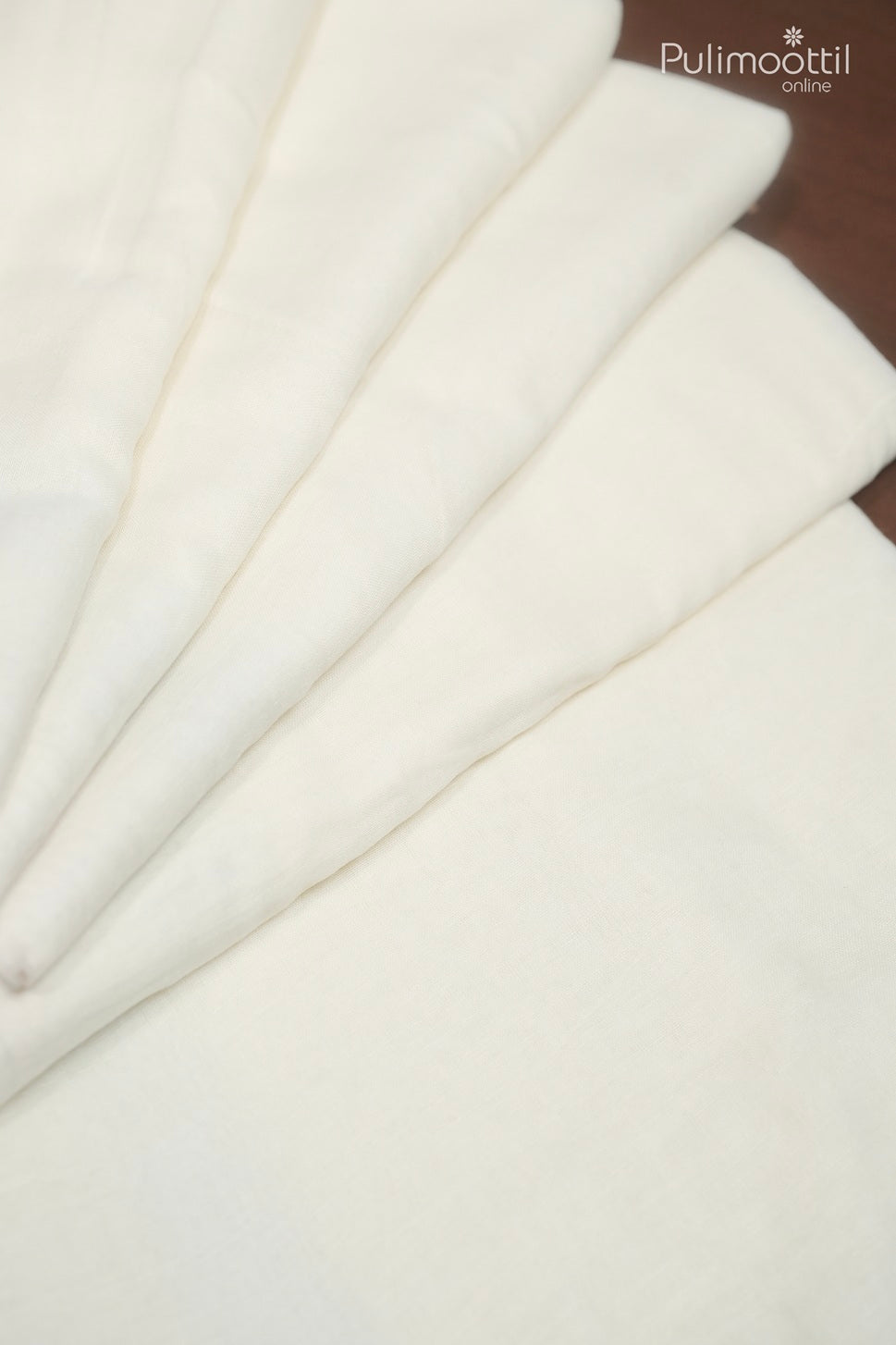 Off-white color Mul Cotton saree