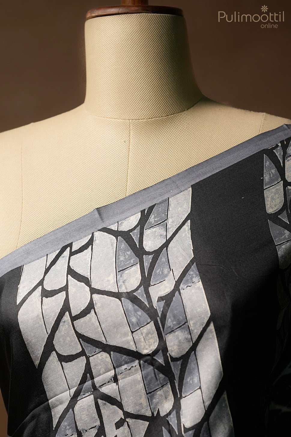 Black pure silk saree