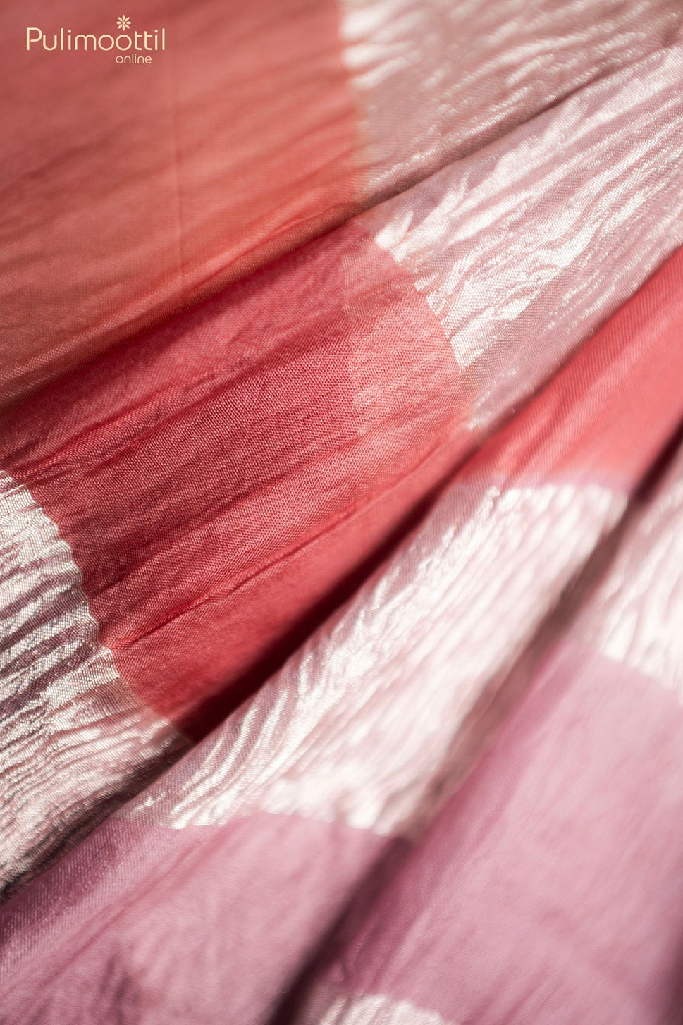 Multi colour fusion organza saree.