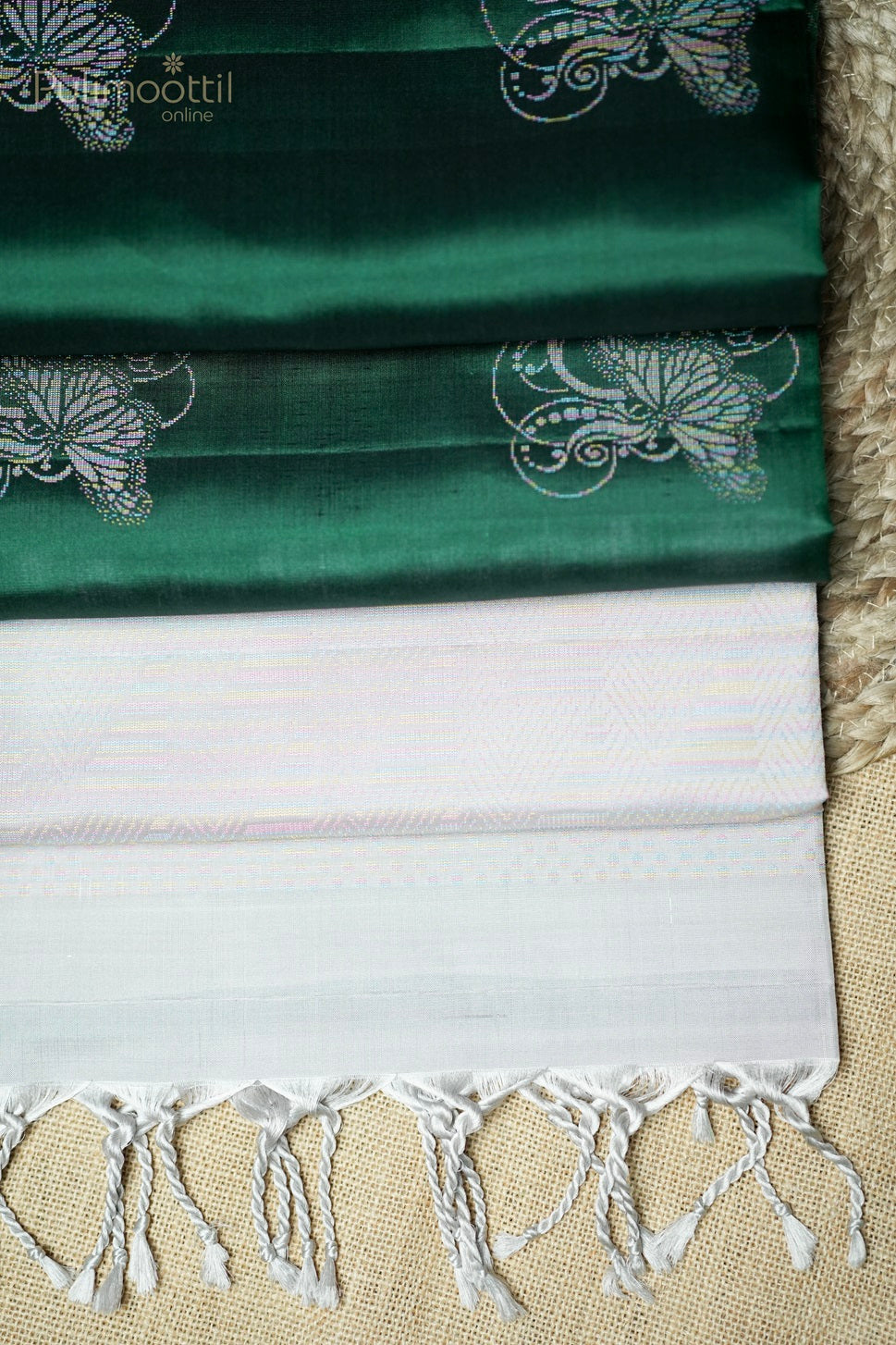 Bottle Green Colour Kanchipuram Soft Silk Saree