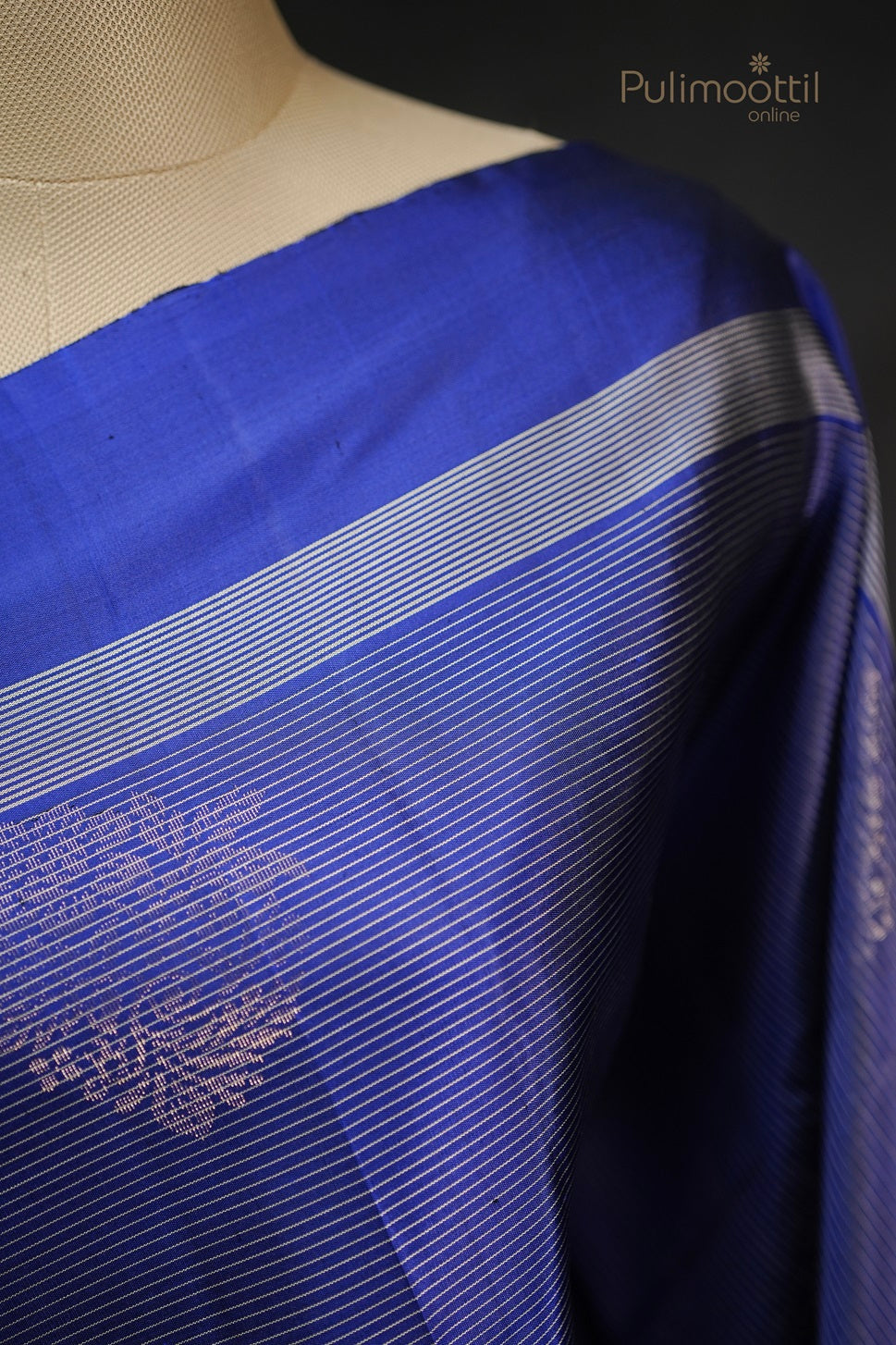 Blue Colour Kanchipuram Soft Silk Saree