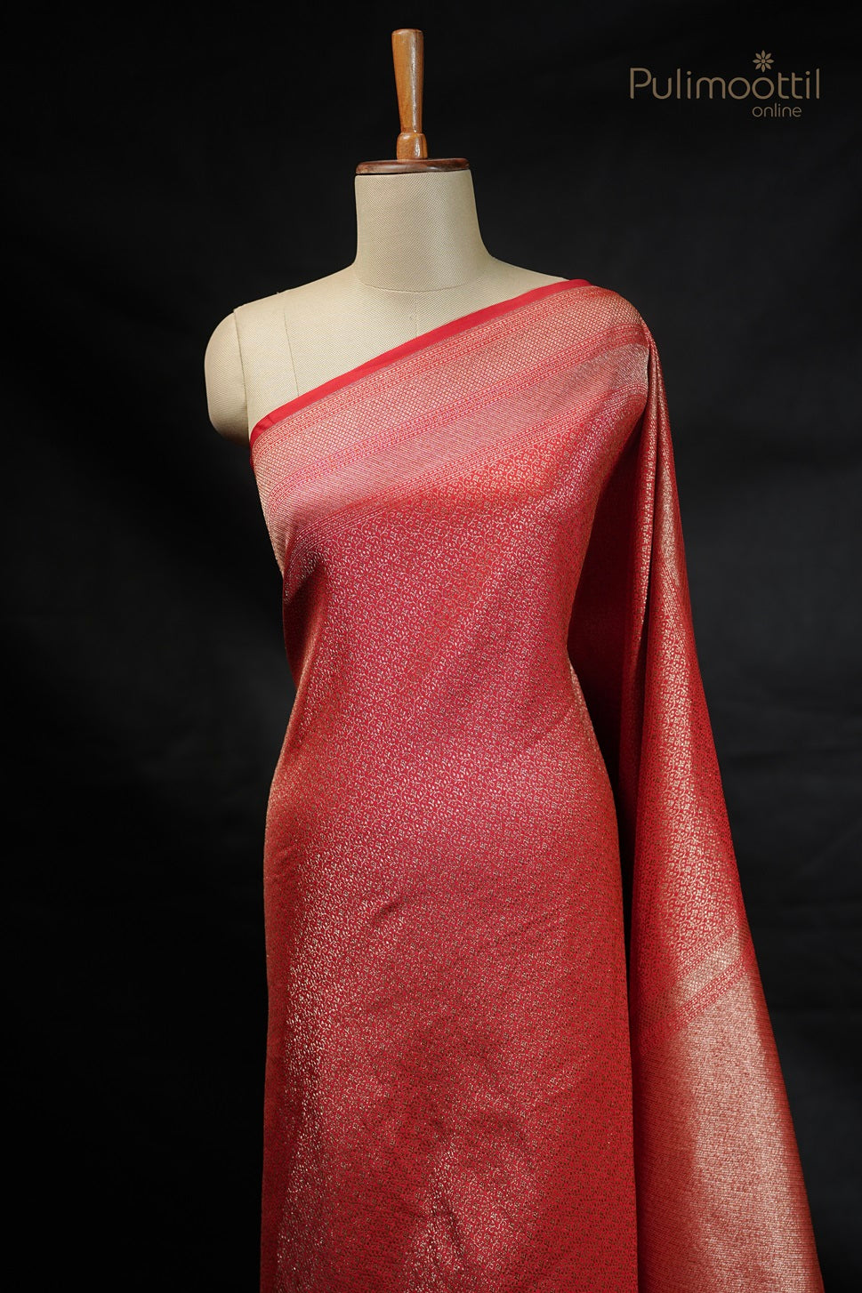 Red Colour Kattan Silk Saree.