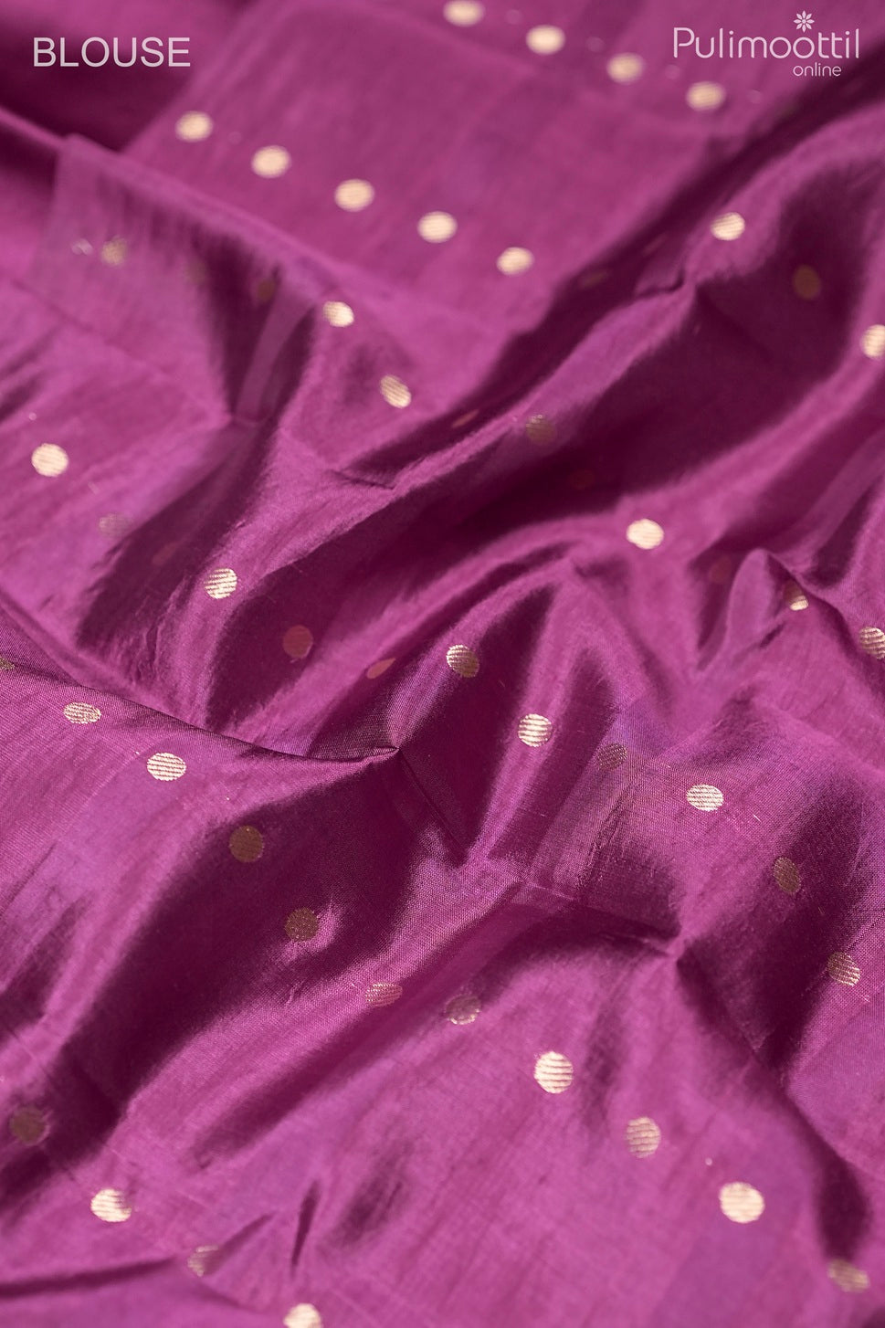 Magenta color Mango silk saree