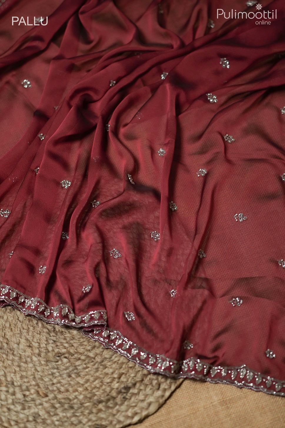 Maroon Colour Rangoli Silk Saree