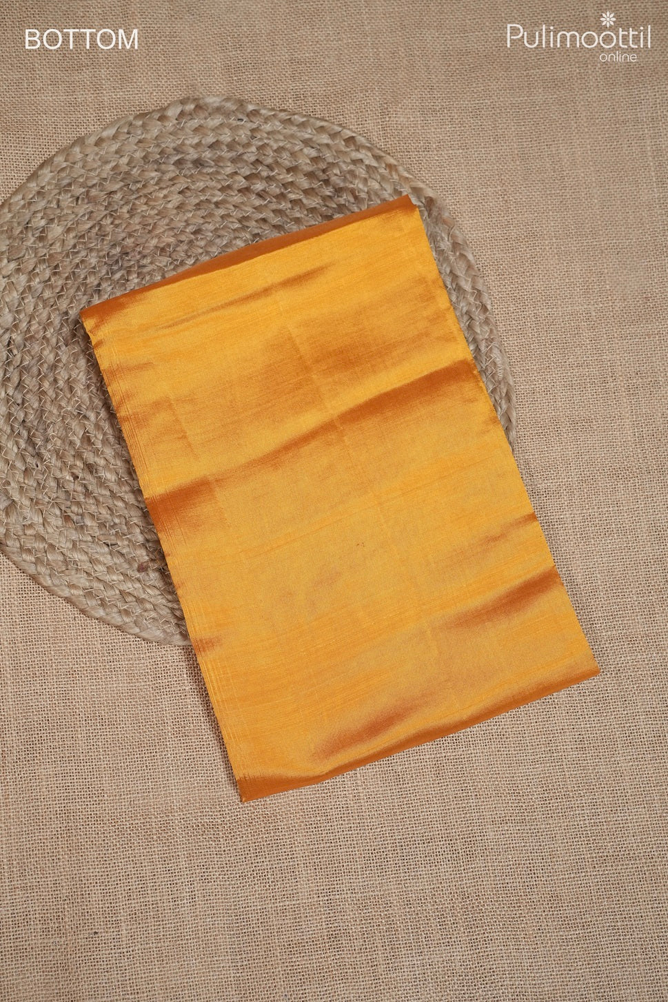 GOLDEN YELLOW PURE SILK UNSTITCHED SALWAR SET