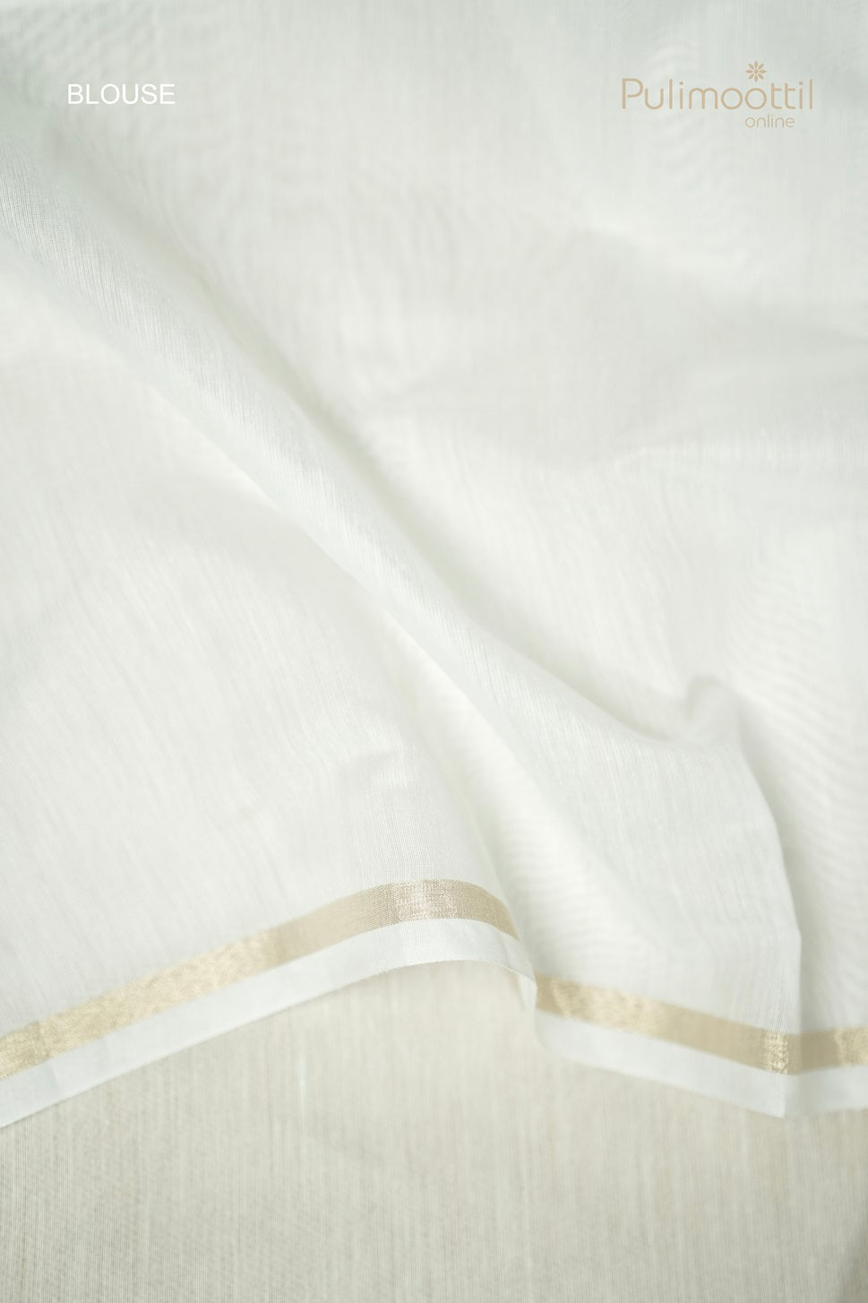 White Colour Semi Chanderi Appliqué Work Saree