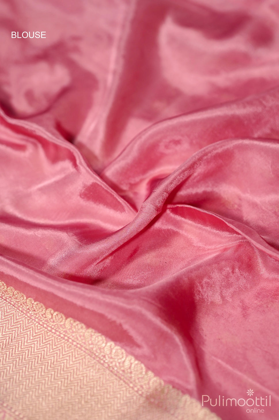Peach Colour Banarasi Saree.