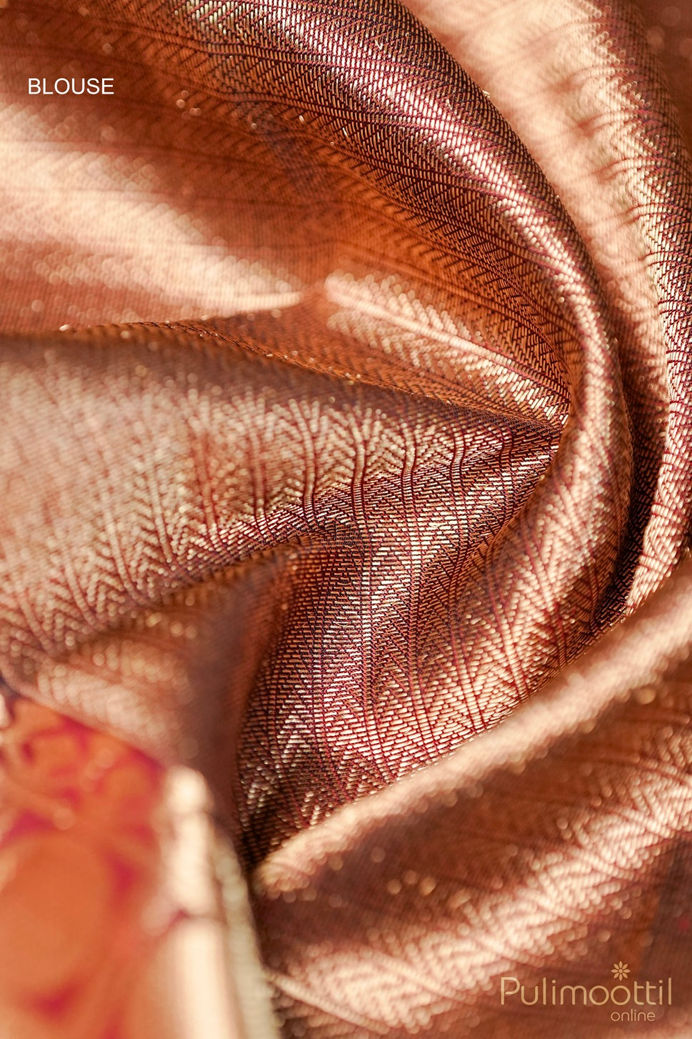 Dark Maroon Colour Kanchipuram Silk Saree.