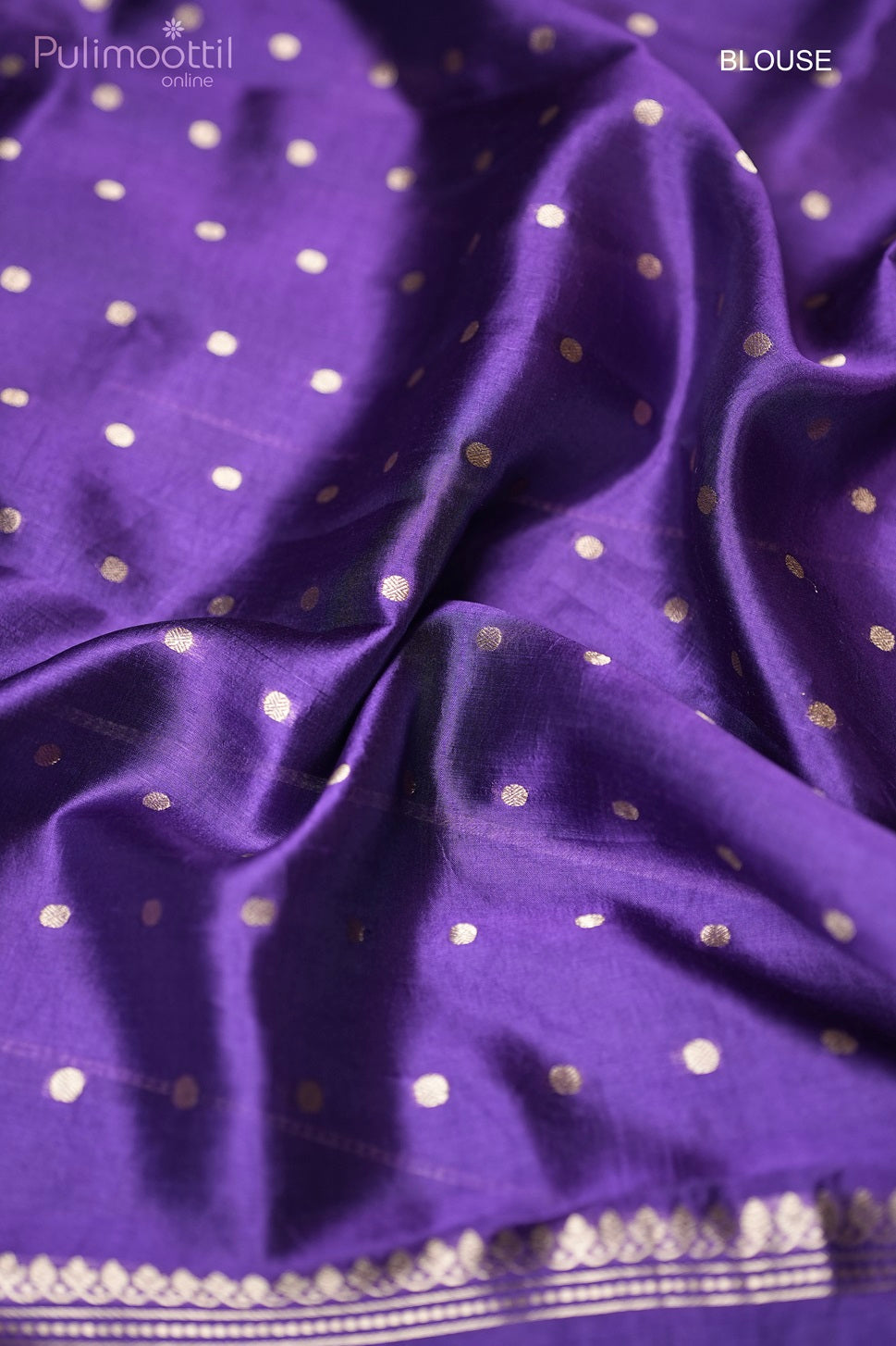 Violet colour  Puna Silk And Organza Mixed Saree