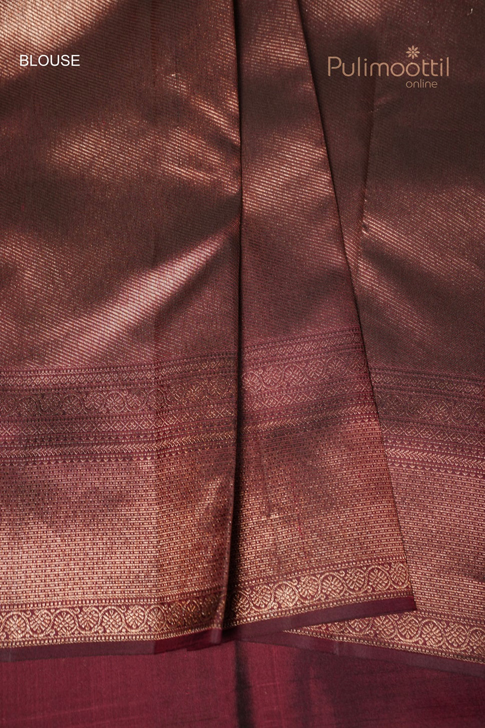 Maroon Colour Kanchipuram Brocade Wedding Saree