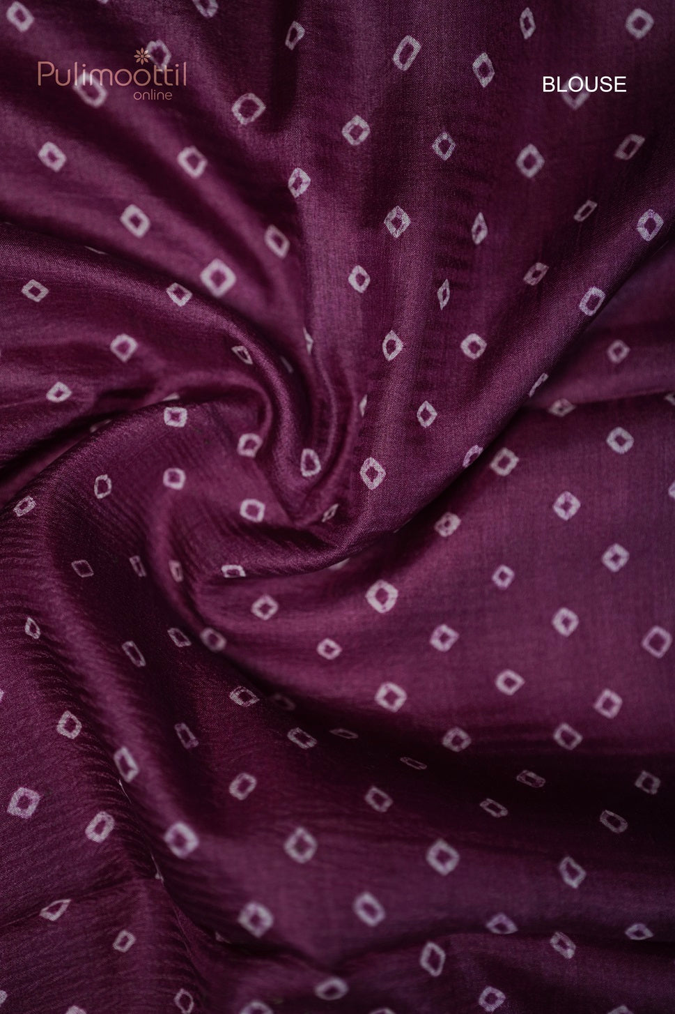 Pink colour Bandhani Tussar Silk Saree