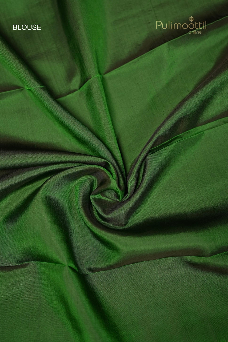 Bottle Green Colour Semi Kanchipuram