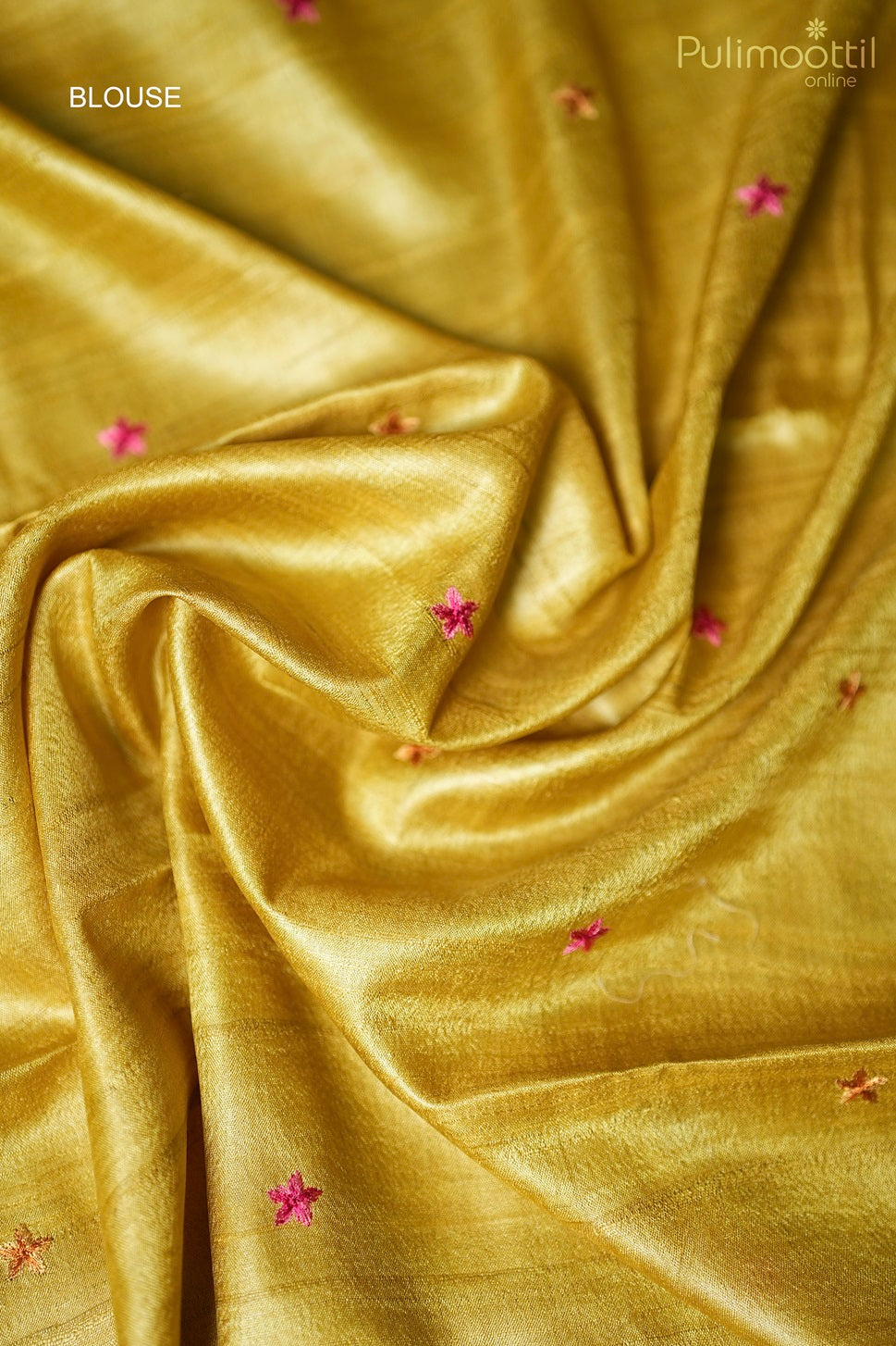 Olive Yellow Colour Tussar Silk saree