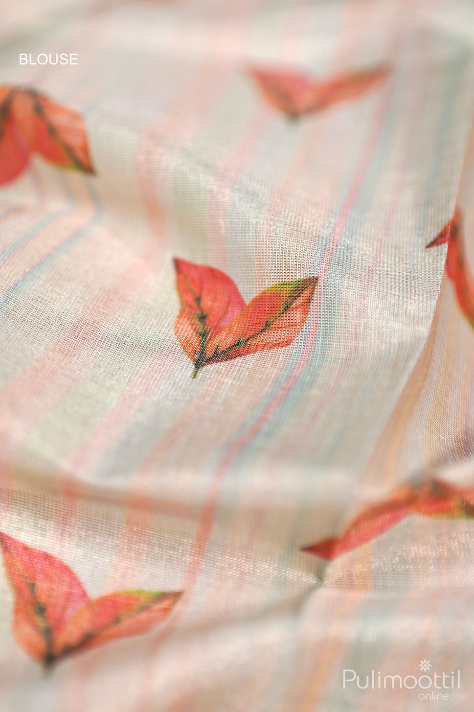 Kerala Tissue Rose Gold Digital Print Set Saree